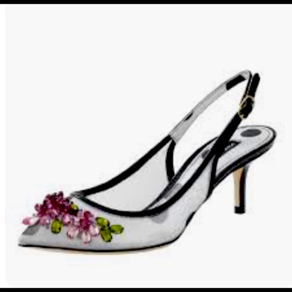 dolce and gabbana flower heels